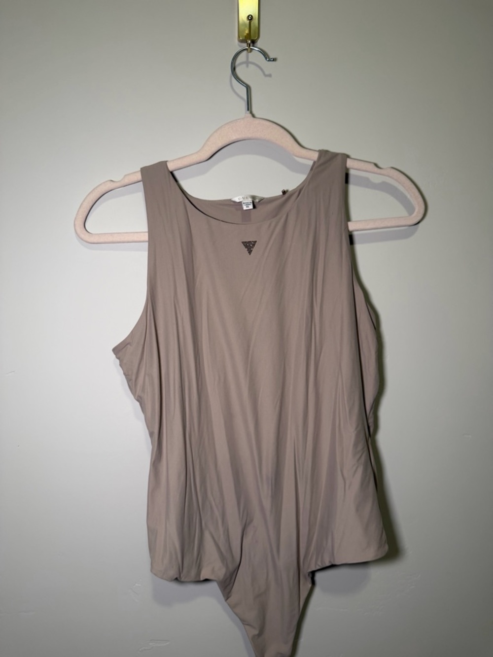 Guess Sleeveless Bodysuit in Taupe